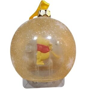 Disney POOH Baby's 1st Christmas Glass Ball ORNAMENT NIB